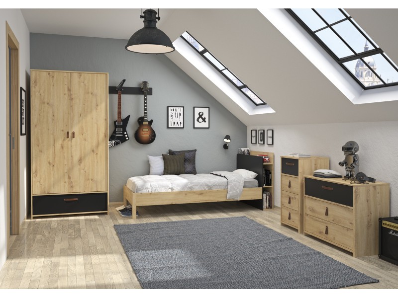 ARTHUS - Armoire 2 portes 1 tiroir