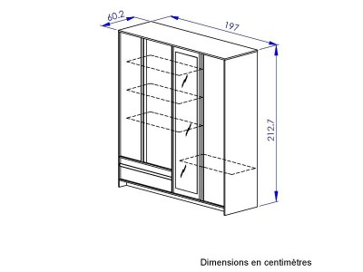 MIMIZAN - Armoire 4 portes... 2