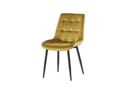 JUTA - Chaise en velours (or)