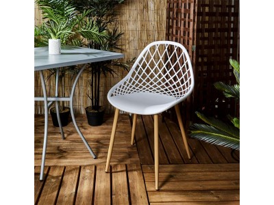 MALAGA - Chaise in/out (blanc) 2