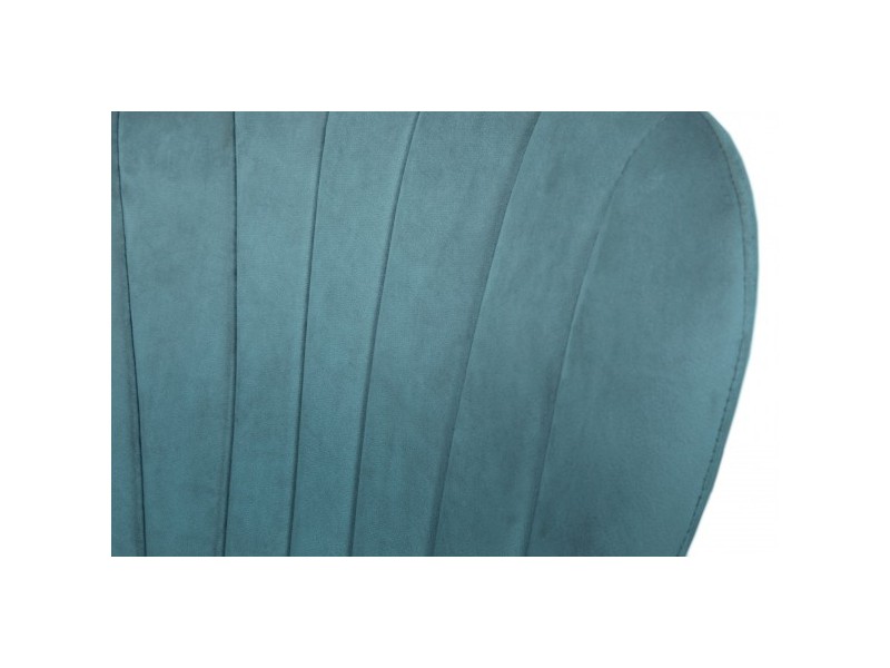 Chaise de séjour Bleu pétrole - VICTORIA