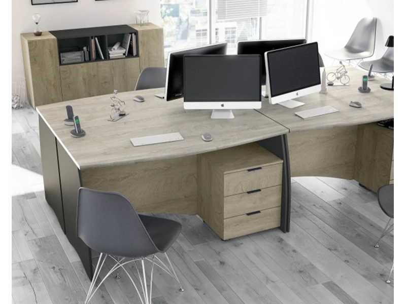ESTIL - BUREAU DROIT + CAISSONS 3...