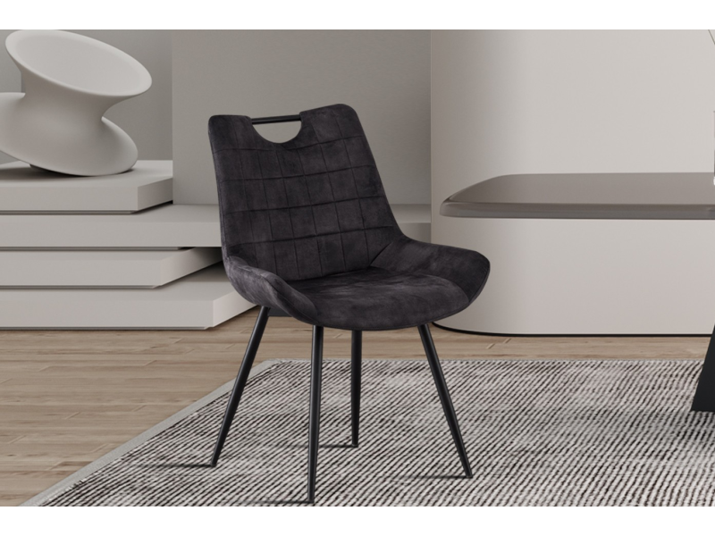 NINA - Chaise de séjour (gris)