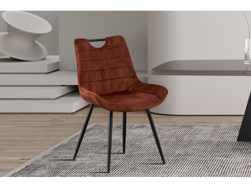 NINA - chaise de séjour (Rouille)