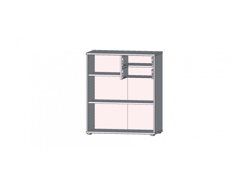 TEMPRA - Commode 2 portes 2 tiroirs