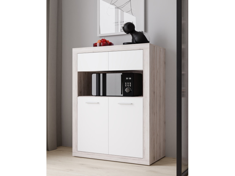 BACCIO - BAHUT HAUT 4 PORTES 1 NICHE