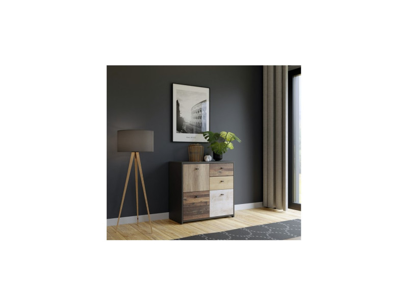 SANNE - MEUBLE D'APPOINT 3 PORTES 2...