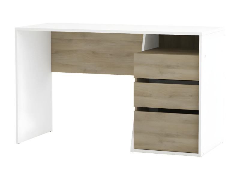 JEFFERSON - BUREAU DROIT - 3 TIROIRS
