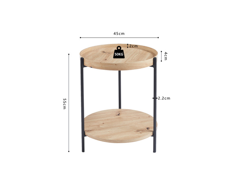 DALINA - Table basse 45cm