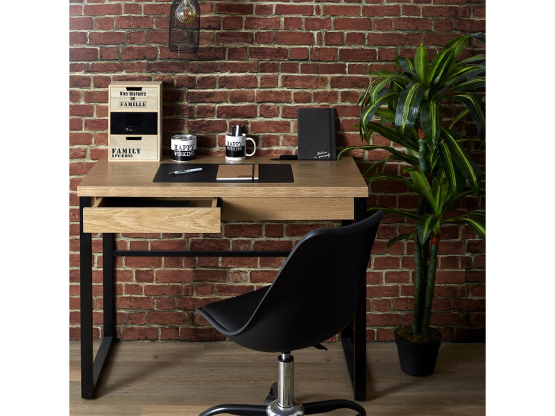 BUREAU EN BOIS ET METAL