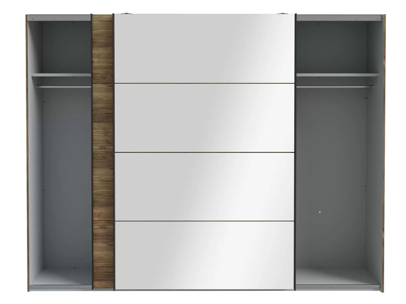 HAYATO - Armoire 2 portes coulissantes
