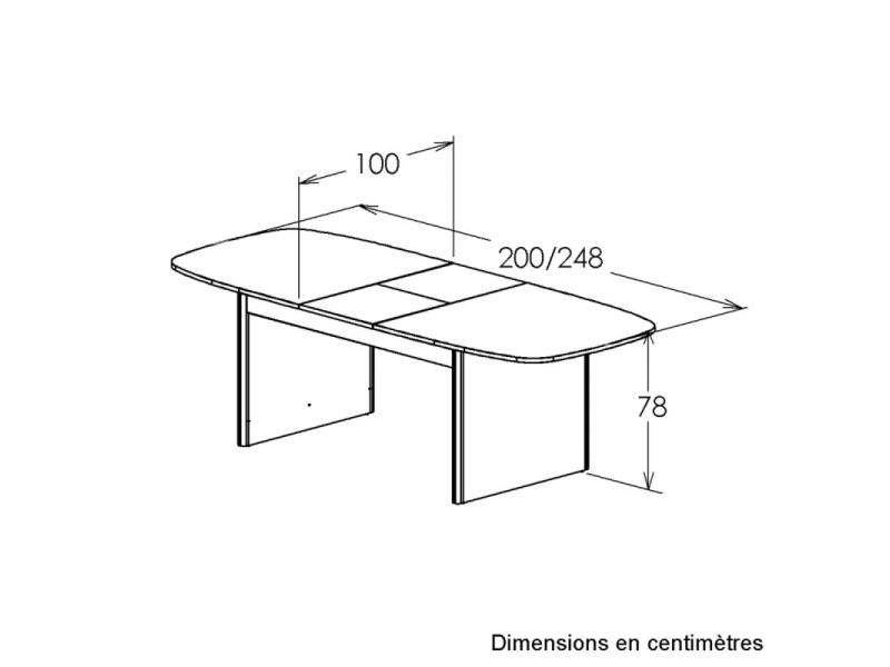GALEO - Table de séjour 1 allonge de...