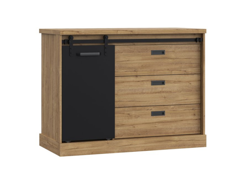 KASZIMIRO - Commode 3 tiroirs 1 porte