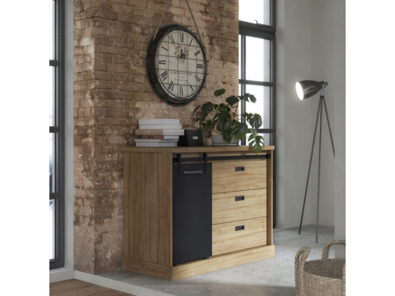 KASZIMIRO - Commode 3 tiroirs 1 porte