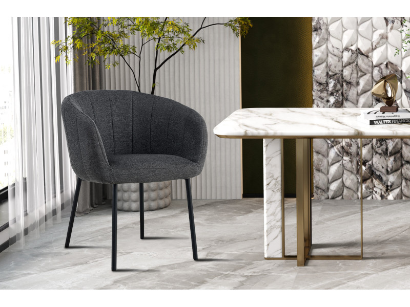 SEVILLA - Fauteuil de séjour GRIS