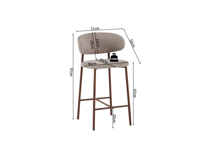 COCO - Tabouret de comptoir