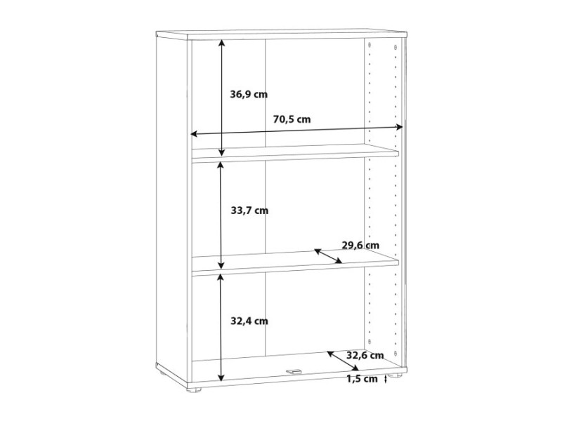 TEMPRA - Meuble d'appoint 2 portes...